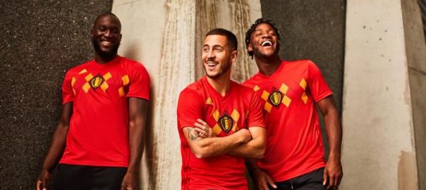 Belgias nasjonale lag 2018 World Cup hjemme sett utgitt
