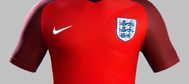 England borte fotball skjorte spion foto eksponering